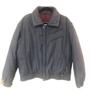 BOGNER Goose Down Puffer‎ Jacket Unisex L XL 51 Chest Gray Ski Snowboard VTG